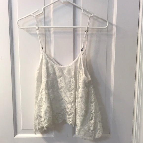 Abercrombie and Fitch pretty lace flowy tank - Picture 2 of 4